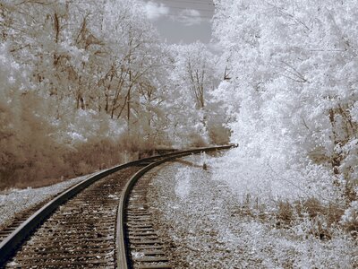 Railroad gray train