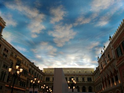 Macau venice the early evening sky