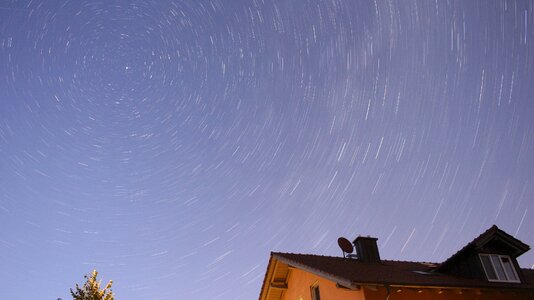 Dark starry sky night sky photo