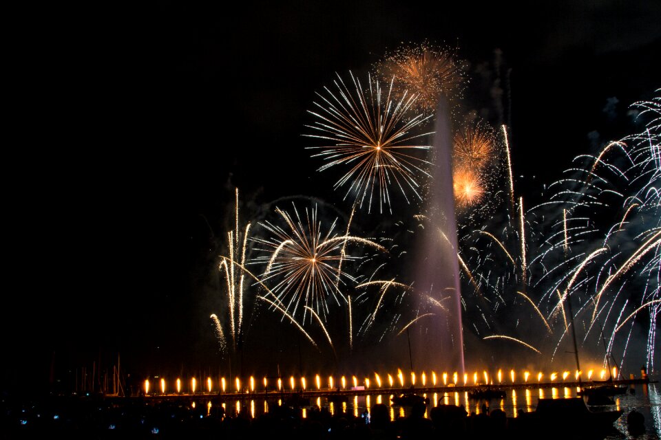 Fireworks evening beautiful