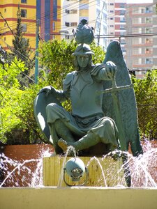 Statue bolivia traditional