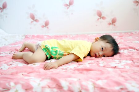 Baby prone baby quilt