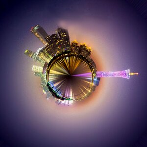 Canton night view scenery