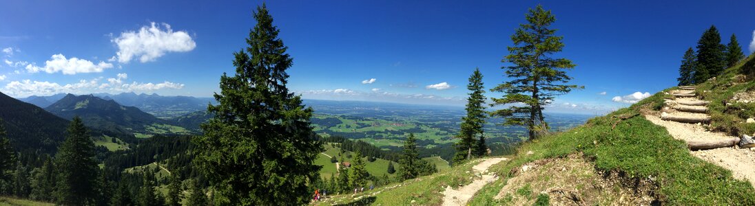 Panorama away landscape
