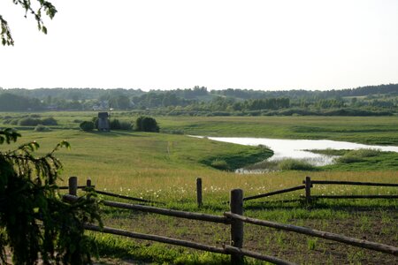 Russian village countryside rural landscape