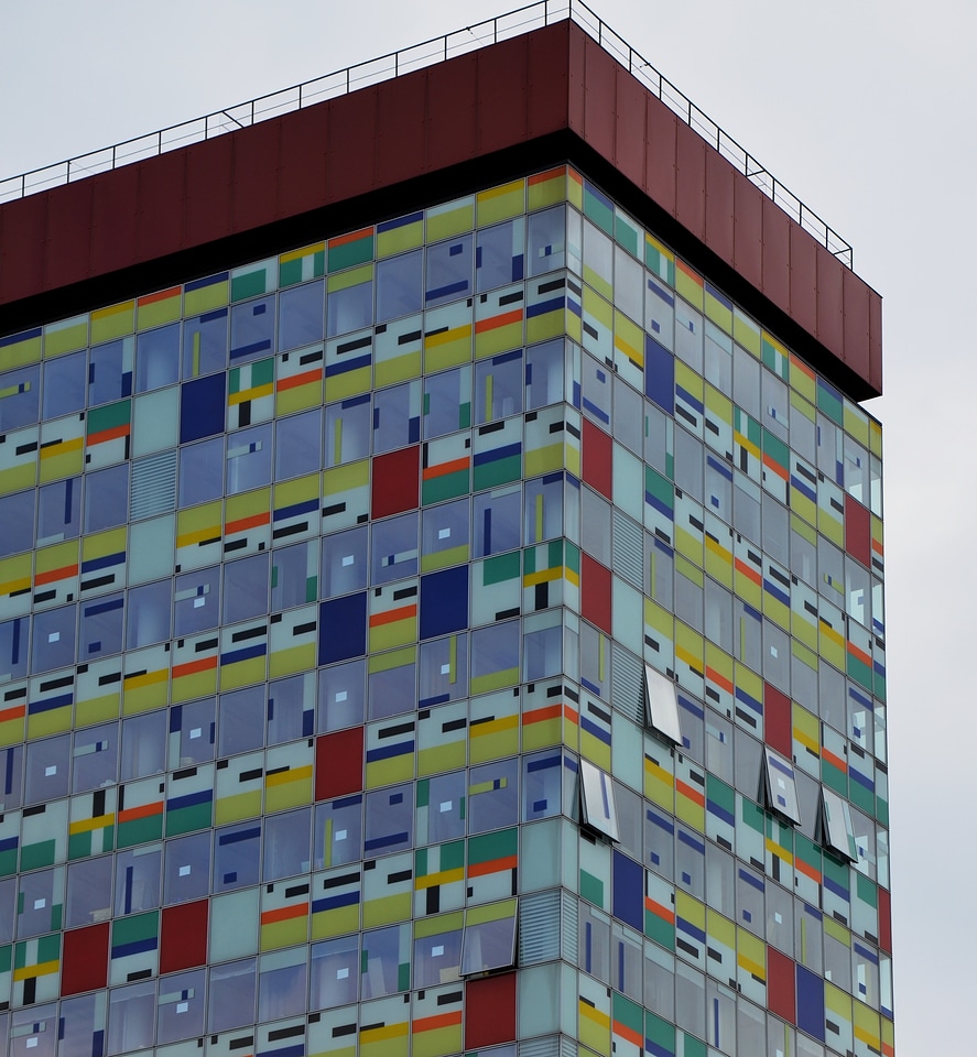 Facade colorful modern