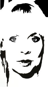 Portrait monochrome edit