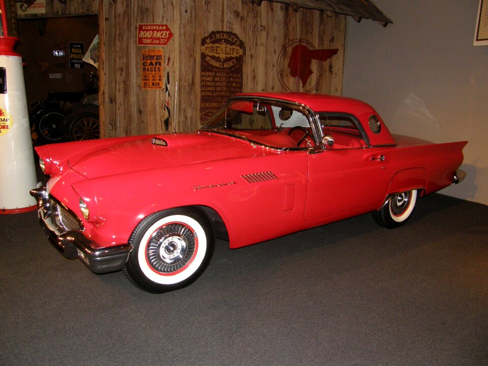 Red auto automobile
