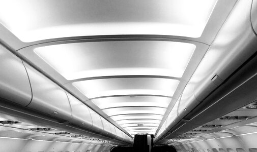 Gray plane gray airplane photo