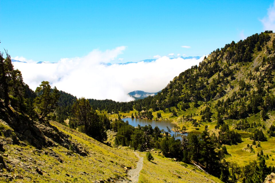 Landscape picture hiking