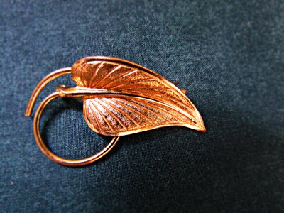 Leaf metal feather