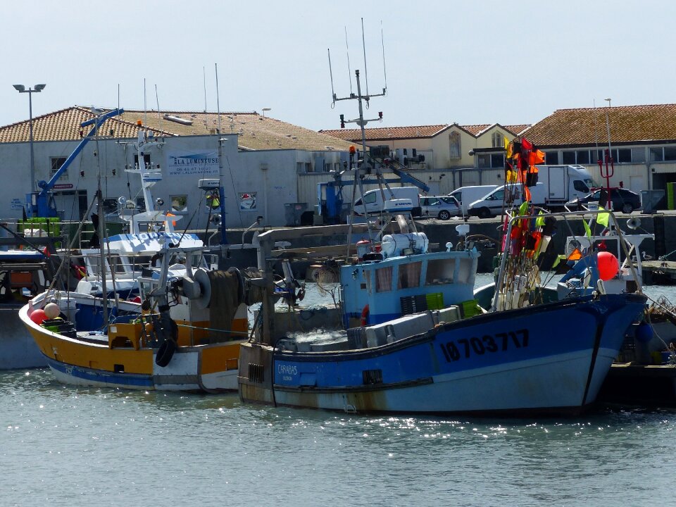 Fishing boats sea port