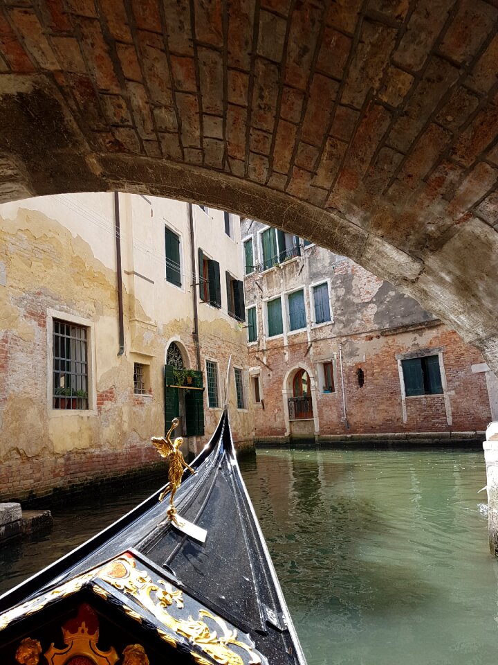 Venice channel gondola