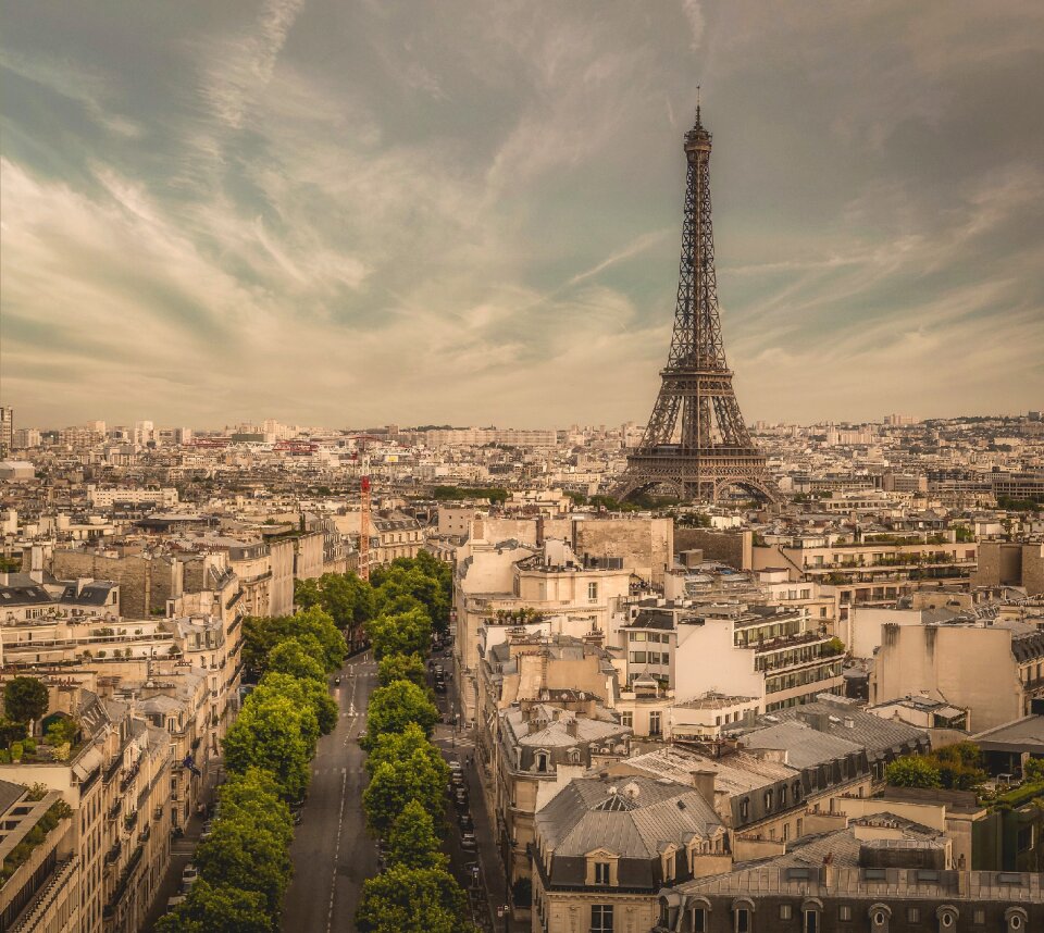 Paris tower city architecture
