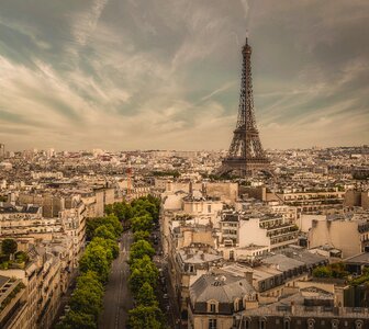 Paris tower city architecture