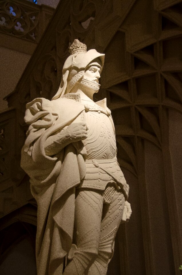 Middle ages sculpture armor