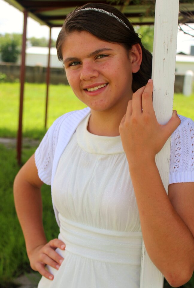 Dress young portrait