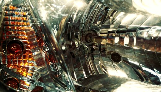 Headlamp glass reflector