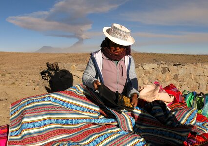 Andes pass road peru photo