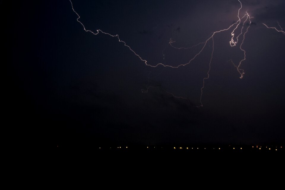 Thunderstorm sky long exposure