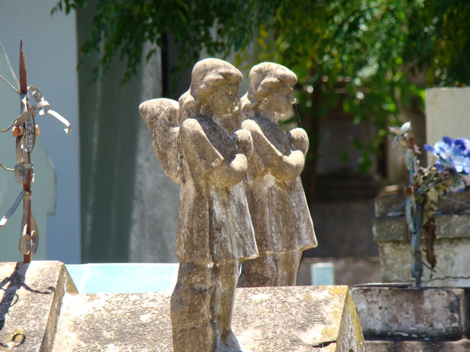 Cemetery sculpture angel