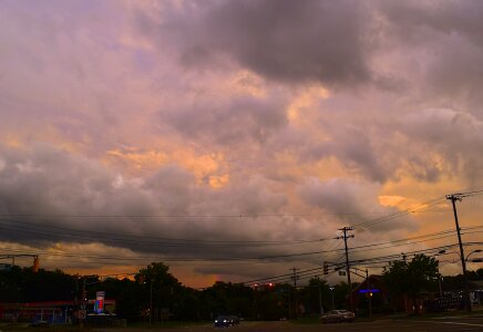 Stormy sky nature photo