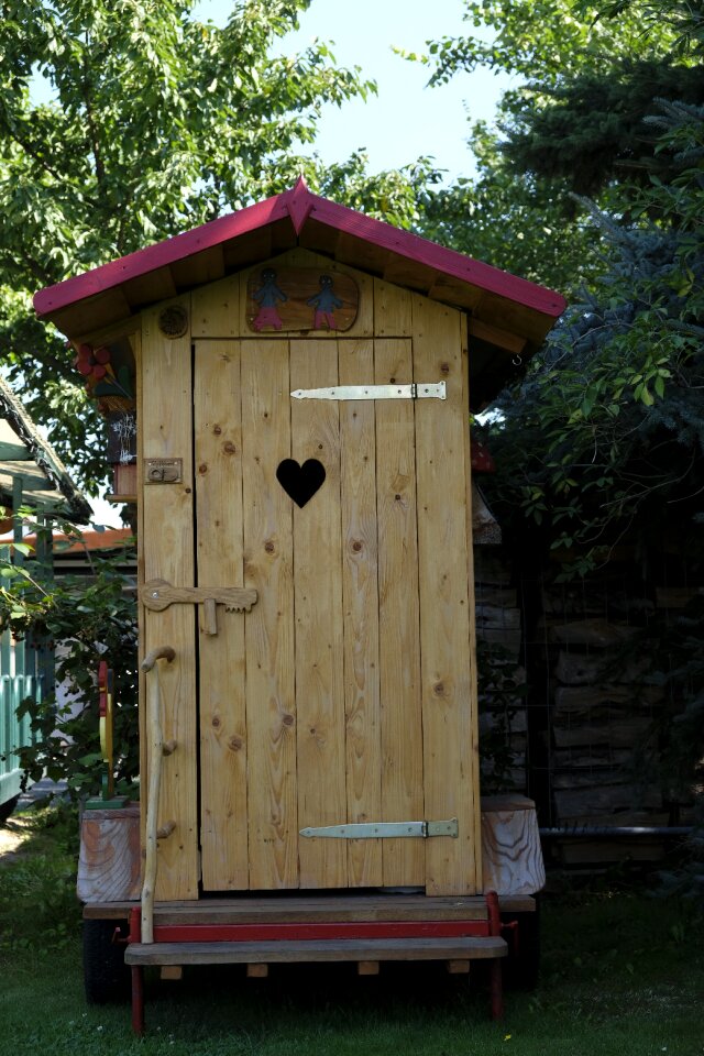 Outhouse toilet toilet cabin