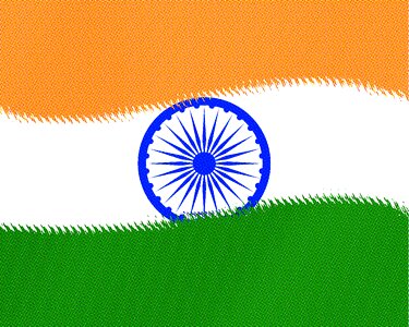 Tricolor flag chakra india