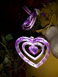 Heart glass love