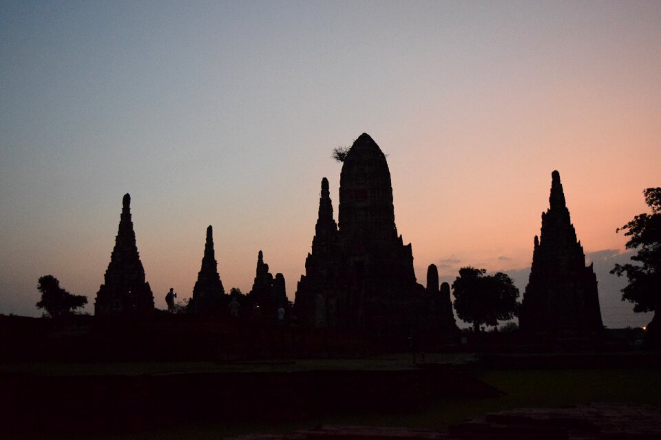 Shadow architecture sunset