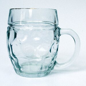 Empty beer mugs beer glass