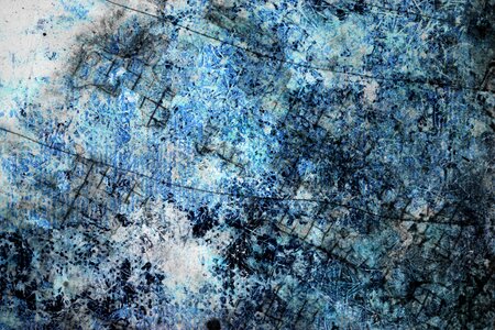 Grunge blue metal