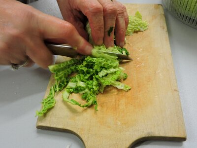 Vegetable cutting board ingredient photo