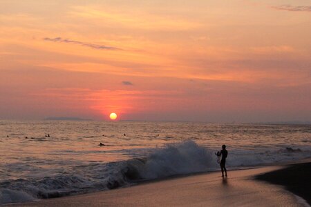 Horizon peaceful sunset