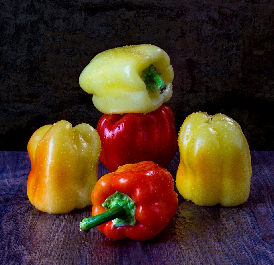 Red yellow still life