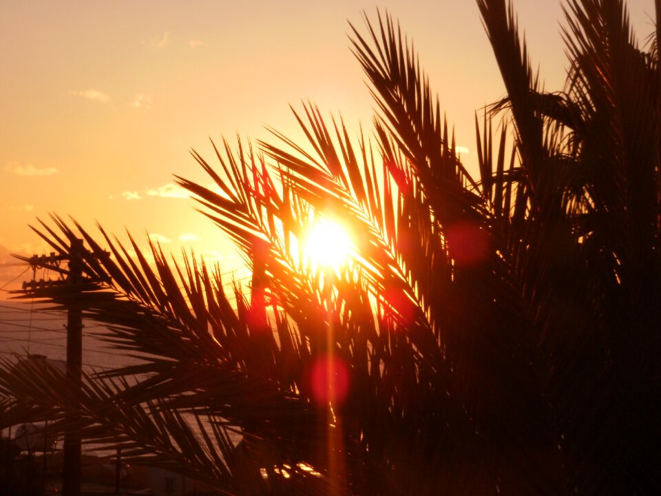 Setting sun relax evening sky