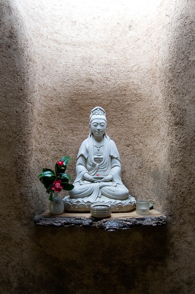 Meditation statue brown meditation