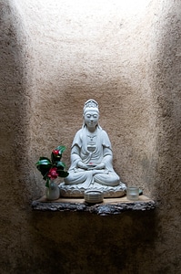 Meditation statue brown meditation photo