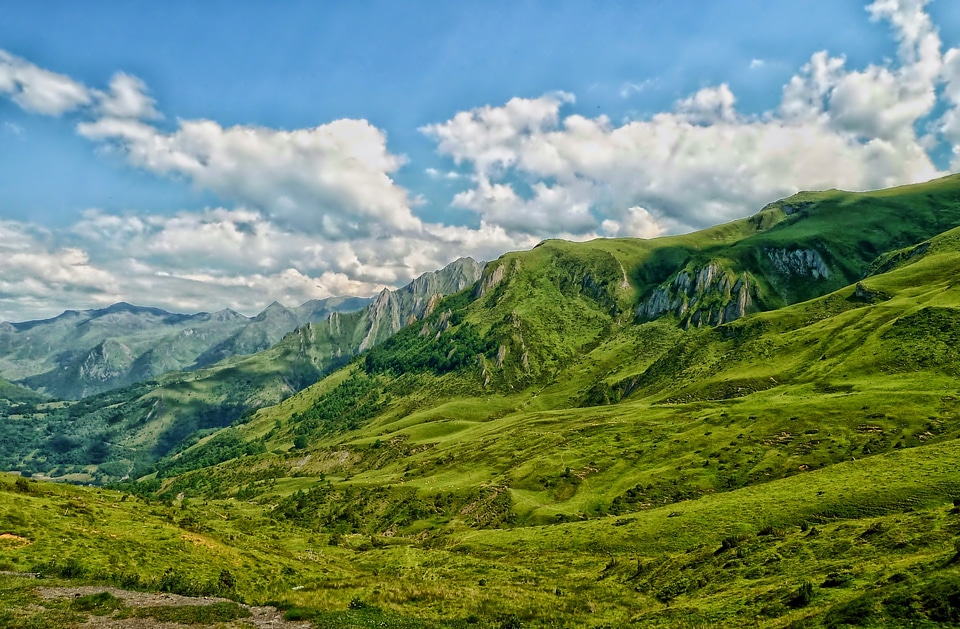 Hdr mountains sky photo