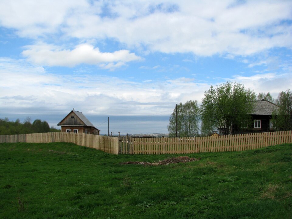 Russia clouds landscape
