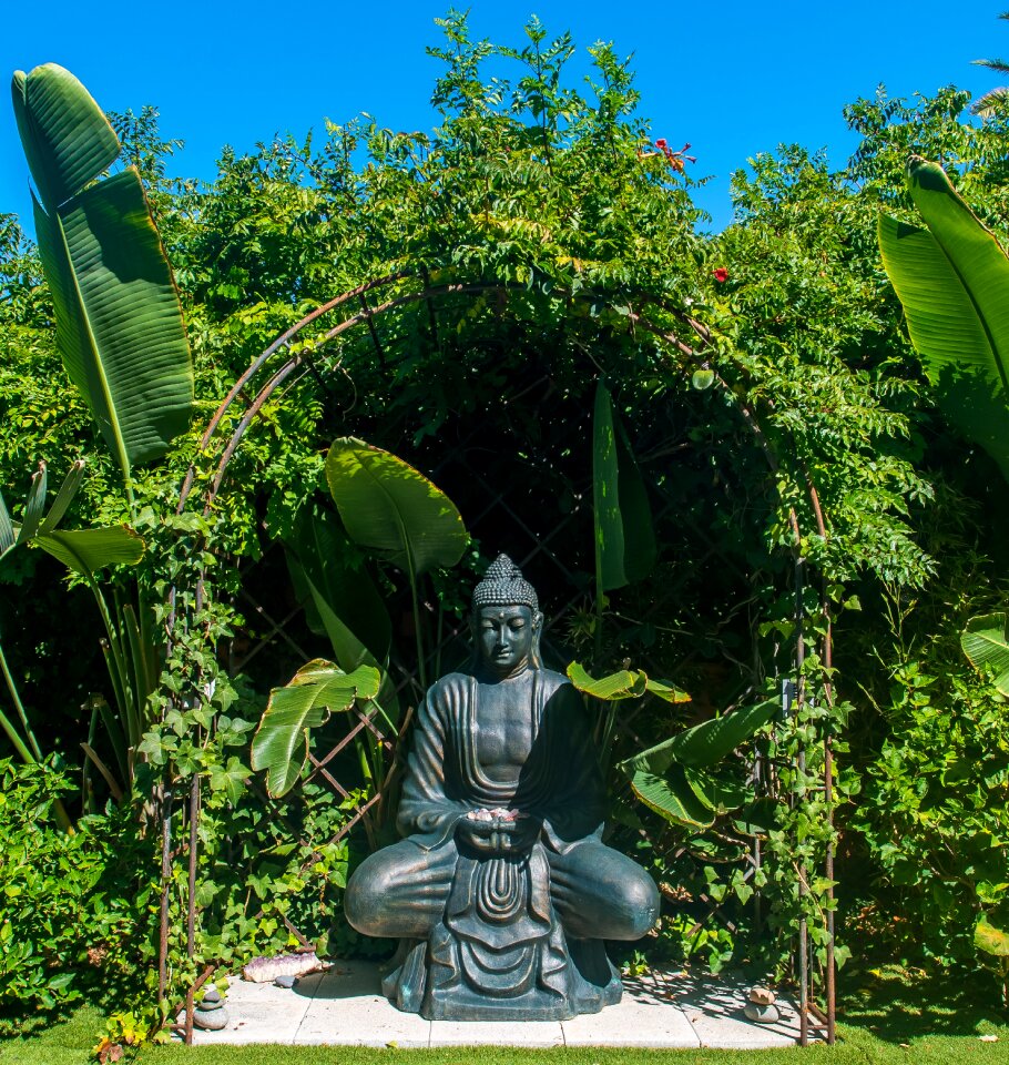 Stone figure symbols meditation