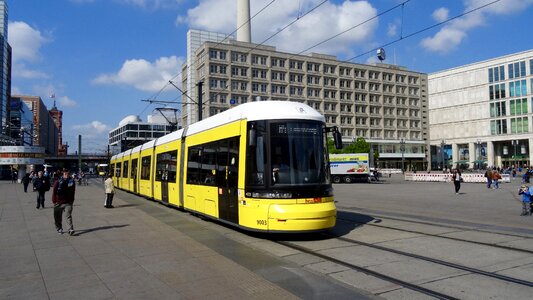 Berlin alexanderplatz tram photo