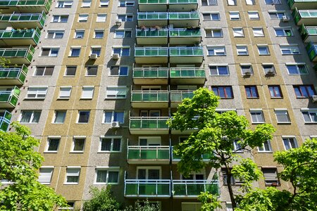 Housing estate architecture block