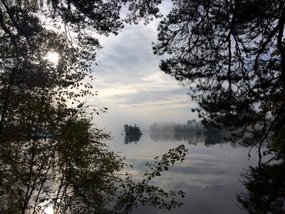 Ramkvilla lake mist photo