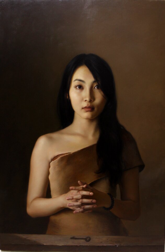 China oil painting beauty