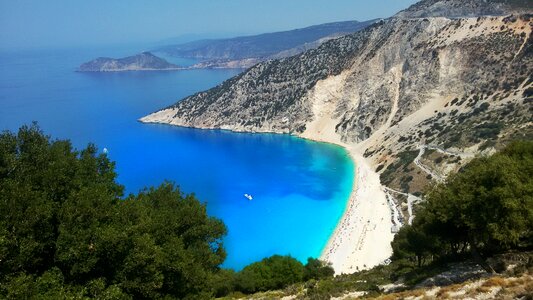 Beach mirtos greece photo
