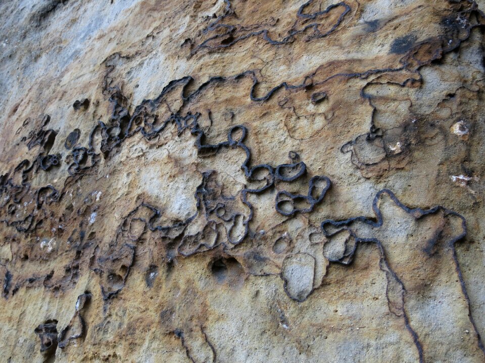 Iron erosion sand stone saxon switzerland