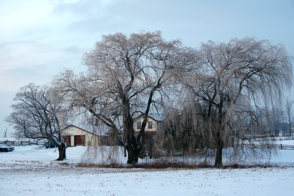 Snow residence farm house