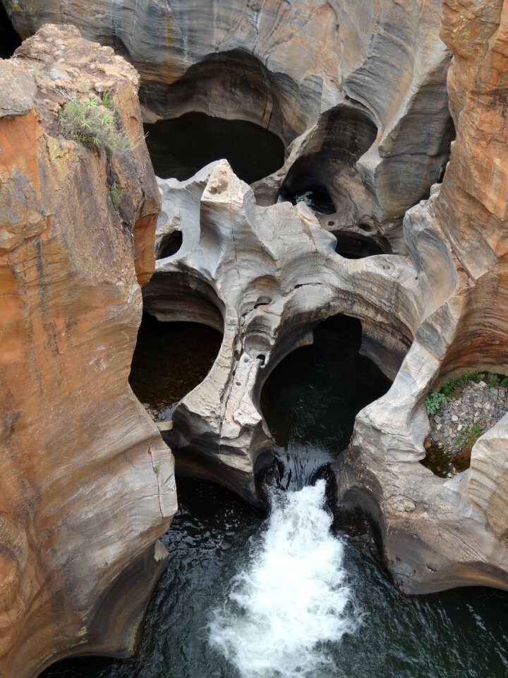 Rocky gorge water landscape