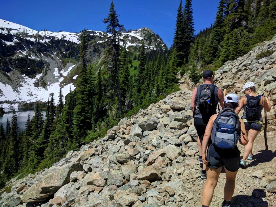 Adventure travel hiking
